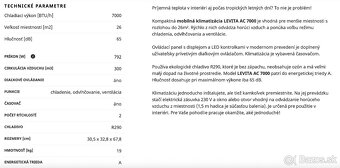 MOBILNÁ KLIMATIZÁCIA LEVITA AC 7000 - 9