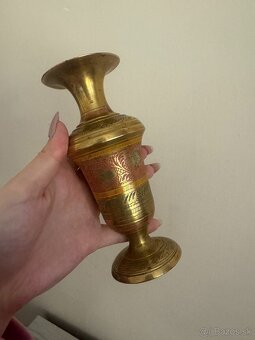 Mosadzne vázy - 2ks - 9