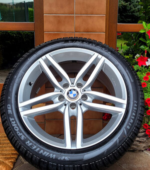 alu R18 5x120, zimné pneu 245/45, BMW 5, F10, F11 TOP - 9