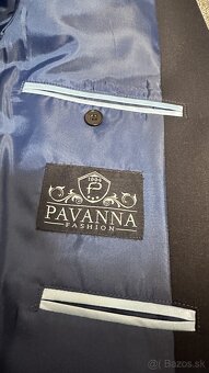 Pánsky tmavomodrý svadobný oblek Pavanna (ako nový) - 9