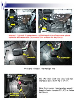 Audi Multimedia Interface CAR-TV model 1225 - 9