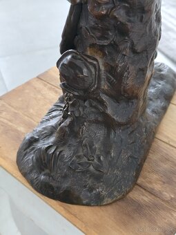 Starožitna bronzová socha 53cm - 9