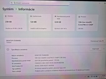 Otocny a dotykovy OLED Samsung Galaxy Book 3 360 s 8gb ram i - 9