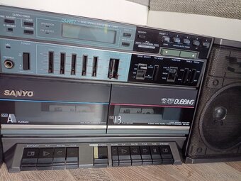 Sanyo MW255L radiomagnetofon retro 2 kazeťák - 9