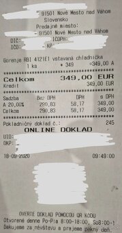 Predám vstavanú chladničku s mrazničkou Gorenje - 9