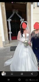 ❣❣❣❣❣❣❣❣❣❣❣Svadobne saty s trlblietavym plášťom Eva Lend - 9