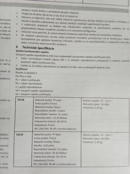 Reproduktory biele interiér+exteriér 100 W - 9