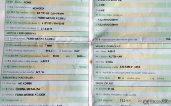 FORD MONDEO MK4 1.6 TDCI 2011 KOMBI predám PIATE DVERE, KAPO - 9