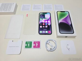 Predám Apple iPhone 14 128gb MIDNIGHT BATERKA 100% - 9