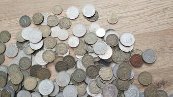 2kg československé mince, 445ks konvolut minci - 9