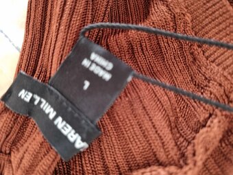 hnedý elastický rolák bez rukávov Karen Millen L-s visačkou - 9