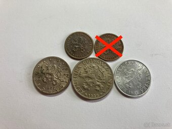 Československo mince - vzácnejšie ročníky - 9