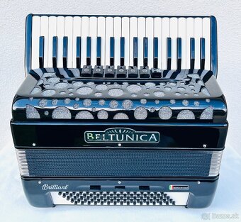 Predám NOVÝ akordeón BELTUNICA BRILLIANT 80 basový- krásny - 9