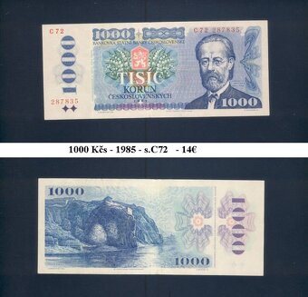 Bankovky Československo 1 - 9