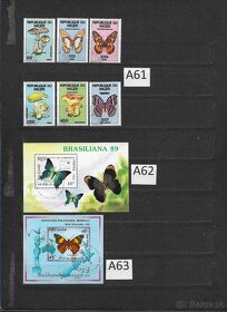 Filatelia - Poštové známky na predaj 8 - Ryby, Motýle a Hmyz - 9