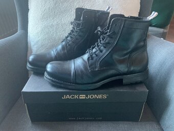 Pánske kožené topánky Jack and Jones 44 - 9