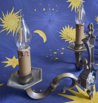 Mosadzné nástenné svietidla. - 9