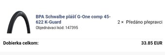 plášte na bicykel SCHWALBE 45 - 622 ( 28 x 170 )............ - 9