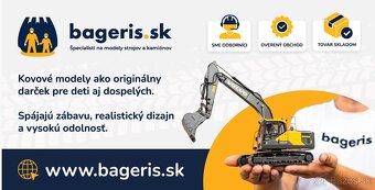 Kovové hračky strojov JCB a CAT - 9