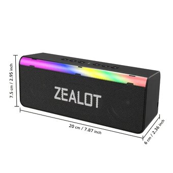 Nový bluetooth reproduktor výkon 20W s RGB efekty. - 9