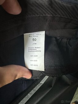 Pánsky oblek OZETA č.52 100% vlna + košeľa,gombíky,motylik - 9