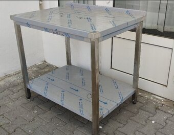 Kuchynské pracovné a rozprávkové stoly, gastro, nerezové - 9
