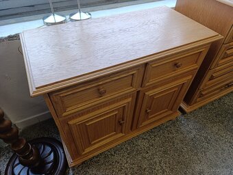 Rustikální dubová komoda,Nábytek s příběhem - 9