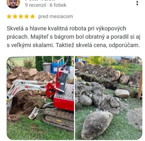 ☎️Zemné,Výkopové a búracie práce 2xminibager ☎️ RK - 9