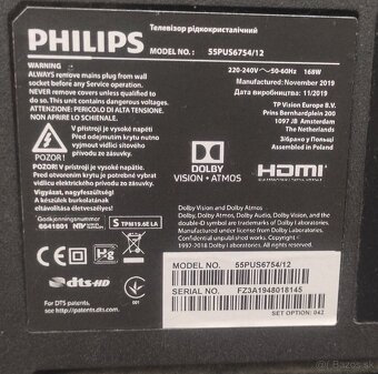 Predám 4KUHD SMART TV Philips 55PUS6754 (140cm)AMBILIGHT - 9