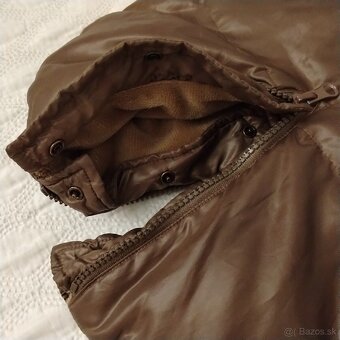 Benetton teplučký praktický overal/fusak čokoládová farba - 9