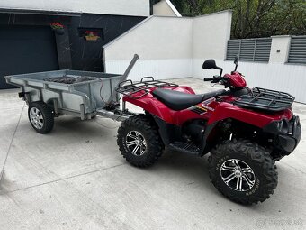 Kawasaki Brute Force 750+Výklopný Vozík+Radlica na sneh - 9