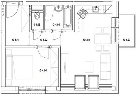 Na predaj nové byty 2+kk na 4.NP s balkónom a parkovaním - 9