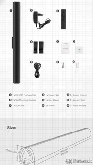 Blitzwolf Pro TV soundbar - nový a zabalený - 9