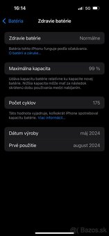 iPhone 15 Pro biely titán 128gb ešte 16 mes. záruka - 9