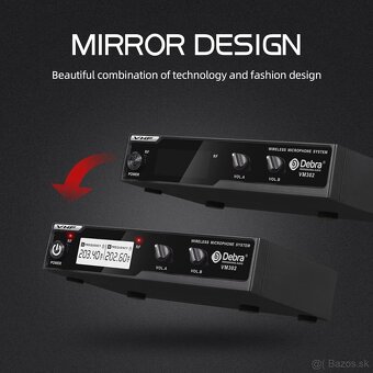 Bezdrôtový mikrofónny systém Debra Audio PRO VM302 - 9