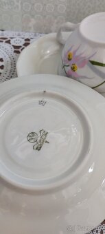 Porcelánové šálky s podšálkami sada 10 ks - 9