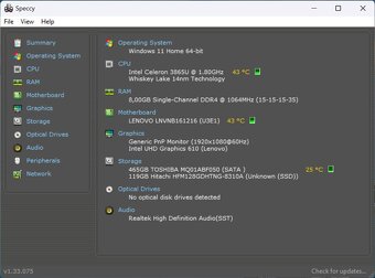 Lenovo S145-14IWL /Intel 4205U/8GB RAM/FHD/SSD+HDD/Bat ok - 9