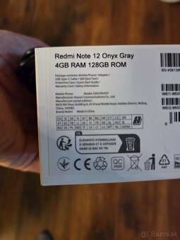 Xiaomi Redmi note 12 čierny - 9
