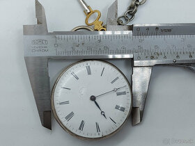 starožitné hodinky na kľúčik so šatlénom na predaj funkčné K - 9