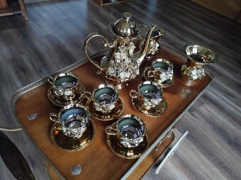 Starý kávový čajový servis porcelan - 9