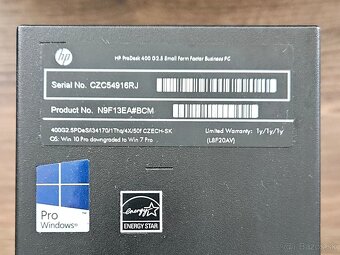 HP ProDesk 400 G2.5 - i3 4170/8GB DDR3/250 GB SSD/Win 11 Pro - 9