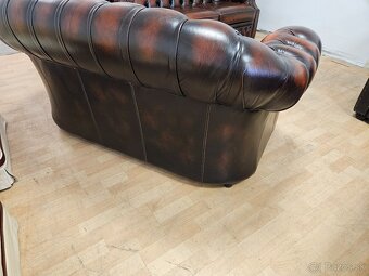 CHESTERFIELD ŠTÝL,TOP STAV,NEROZŤAHOVACIA,ZNÍŽENÁ CENA, - 9