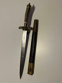 Nemecká poľovnícka dýka Solingen – Hirschfänger - 9