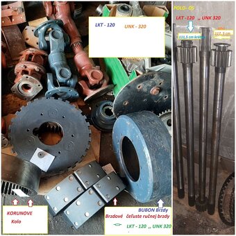 Kardany UNK320  ,LKT 120  ,UNC201 DETVAN - 9