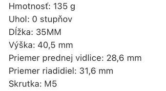 Predstavec MTB, krátky, CNC úprava, strieborný, nový - 9