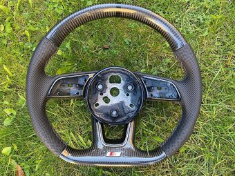 AUDI VOLANT KARBONOVY zkoseny - karbon A3 A4 A5 B9 Q3 Q5 - 9
