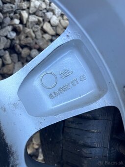 Orig. Hliníkové disky Opel R15 5x110 - 9
