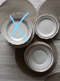 Porcelánové biele taniere na doplnenie - 9