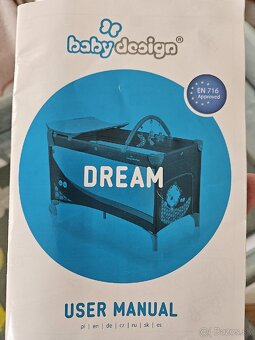 Cestovna detska postielka Baby design Dream - 9