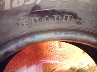 Predám Pneu.185/60R14 82T ZIMNÉ Celoročné - 9
